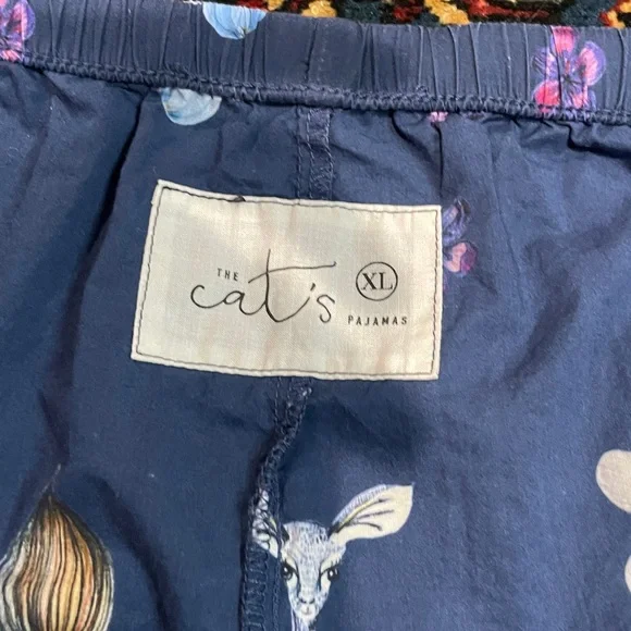The Cat's Pajamas Deerly Luxe Pima Capri Size XL - Picture 8 of 16